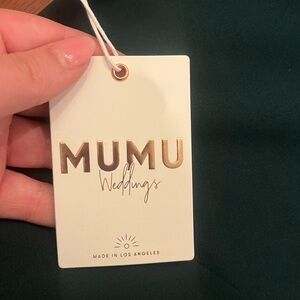 Show me your MUMU- “Paris Gown”. Never worn. Color: Emerald